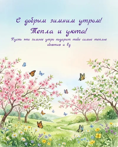 С добрым зимним утром! Тепла и уюта! — morning spring 11